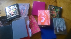 Just a small selection of my writing journals!